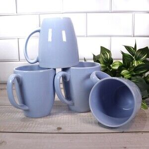Vintage Corelle Stoneware MUG Light Blue or Periwinkle Dusky Blue